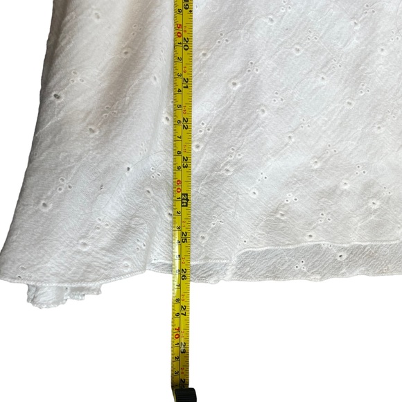 Vintage Y2K Papaya White Paisley Western Coastal Cowgirl Angelcore Mini Dress - Picture 10 of 11